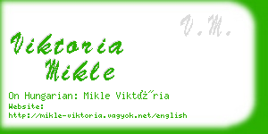 viktoria mikle business card